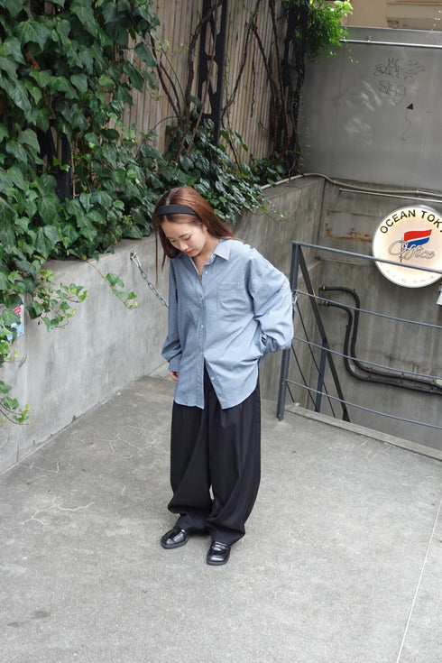 ボリュームスラックスパンツ